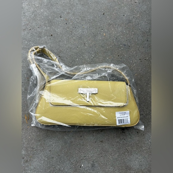 Tahari SERAFINA SHOULDER Bag in Citron New with Tags! - Picture 9 of 10